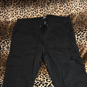 Black Jogger Cargo Pants